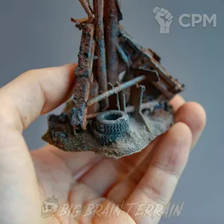Описание картинки Столбы мучений | Fallout: Wasteland Warfare от Big Brain Terrain по цене 1 750руб | Свободный Рынок Миниатюр - СРМ