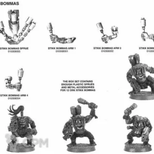 Описание картинки Ork Stikkbomb upgrade pack (for 12 boyz) от Stark Foundry по цене 765руб | Свободный Рынок Миниатюр - СРМ