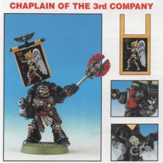Описание картинки Blood Angels Chaplain banner от Stark Foundry по цене 35руб | Свободный Рынок Миниатюр - СРМ