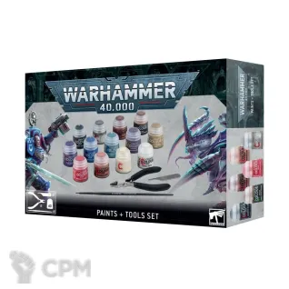 Описание картинки Набор красок и инструментов для моделирования Warhammer 40000 Paints + Tools Set от Дауран по цене 4 000руб | Свободный Рынок Миниатюр - СРМ