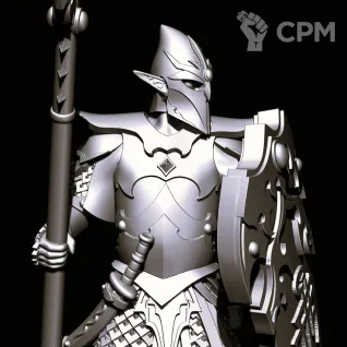 Описание картинки Dark Elf Warriors with spears от Магазин Альфария по цене 1 000руб | Свободный Рынок Миниатюр - СРМ