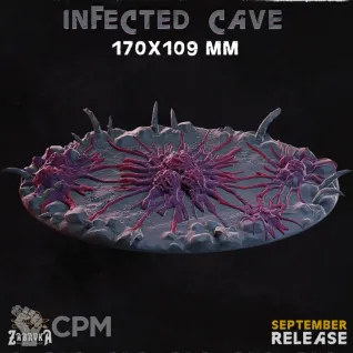Описание картинки Infected Сave Base 170x109мм от 3Д-Печка по цене 500руб | Свободный Рынок Миниатюр - СРМ
