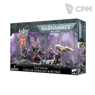 Описание картинки Black Templars: Grimaldus &amp; Retinue от LifeIsNow по цене 5 490руб | Свободный Рынок Миниатюр - СРМ