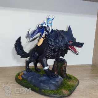 Описание картинки Луна Luna Dota 2 от Кира по цене 7 000руб | Свободный Рынок Миниатюр - СРМ