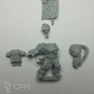 Описание картинки Pedro Kantor, Chapter Master of the Crimson Fists от Oberon по цене 1 500руб | Свободный Рынок Миниатюр - СРМ