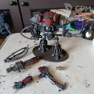 Описание картинки Chaos Knight of Khorne от zapadlo1395 по цене 4 500руб | Свободный Рынок Миниатюр - СРМ