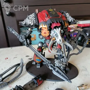 Описание картинки Chaos Knight of Khorne от zapadlo1395 по цене 4 500руб | Свободный Рынок Миниатюр - СРМ
