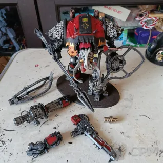 Описание картинки Chaos Knight of Khorne от zapadlo1395 по цене 4 500руб | Свободный Рынок Миниатюр - СРМ