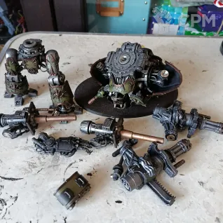 Описание картинки Chaos Knight of Nurgle от zapadlo1395 по цене 4 500руб | Свободный Рынок Миниатюр - СРМ
