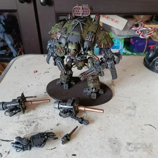 Описание картинки Chaos Knight of Nurgle от zapadlo1395 по цене 4 500руб | Свободный Рынок Миниатюр - СРМ