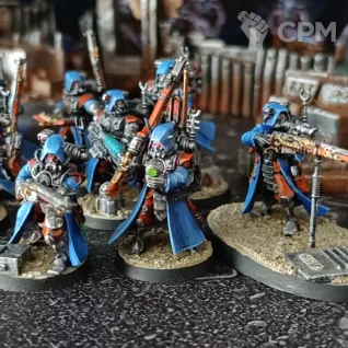 Описание картинки Skitarii vanguard от Nazgul of Mordovia по цене 4 000руб | Свободный Рынок Миниатюр - СРМ