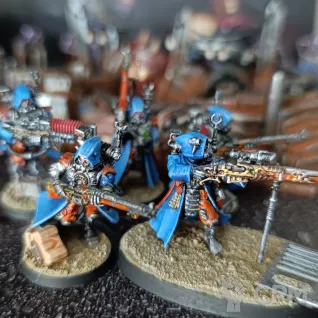 Описание картинки Skitarii vanguard от Nazgul of Mordovia по цене 4 000руб | Свободный Рынок Миниатюр - СРМ