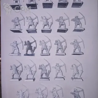 Описание картинки Бретонские Лучники / Bretonnian Archers от Red Ember по цене 5 800руб | Свободный Рынок Миниатюр - СРМ