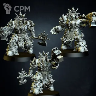 Описание картинки Chaos Terminator Squad - альт (отряд 5 моделей) от Магазин Альфария по цене 950руб | Свободный Рынок Миниатюр - СРМ