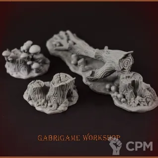 Описание картинки Кусочек леса от Gabrigame_Terrain по цене 350руб | Свободный Рынок Миниатюр - СРМ