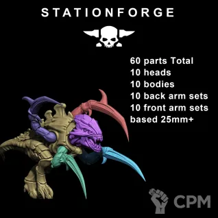 Описание картинки tyranids Hormagaunts от Мастерская 3D Gia по цене 1 500руб | Свободный Рынок Миниатюр - СРМ