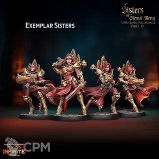 Описание картинки Exemplar Sisters от Manufactorum76 по цене 800руб | Свободный Рынок Миниатюр - СРМ