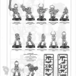 Описание картинки Chaos Space Marines Arm sprue 1 от Stark Foundry по цене 140руб | Свободный Рынок Миниатюр - СРМ