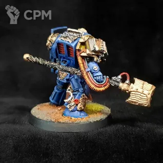 Описание картинки Librarian in Terminator Armour old original от Superguns по цене 2 800руб | Свободный Рынок Миниатюр - СРМ