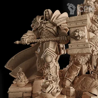 Описание картинки Arthas Menethil and Thrall Диорама (World of Warcraft) от GAS3TXD  по цене 13 900руб | Свободный Рынок Миниатюр - СРМ