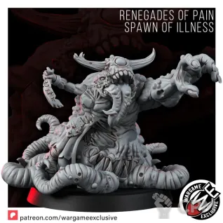 Описание картинки Nurgle spawn/ chaos spawn от MrMetalHorror по цене 450руб | Свободный Рынок Миниатюр - СРМ