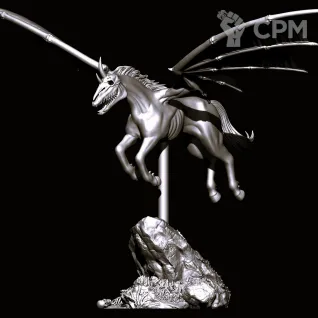Описание картинки Dark Elves Nightmare Pegasus от Магазин Альфария по цене 250руб | Свободный Рынок Миниатюр - СРМ
