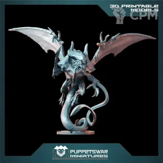 Описание картинки Winged Hive Tyrant от MrMetalHorror по цене 1 050руб | Свободный Рынок Миниатюр - СРМ