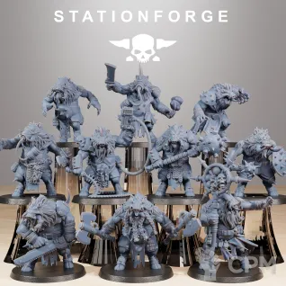 Описание картинки + Corrupted_Beasts + Культисты от WastelandMiniatures по цене 770руб | Свободный Рынок Миниатюр - СРМ