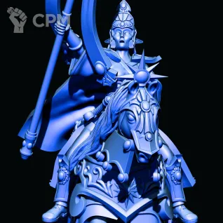 Описание картинки High Elves Archmage - Mage on Barded Elven Steed от Магазин Альфария по цене 300руб | Свободный Рынок Миниатюр - СРМ