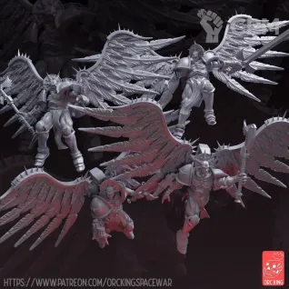 Описание картинки Sanguinary Guard от MrMetalHorror по цене 1 600руб | Свободный Рынок Миниатюр - СРМ