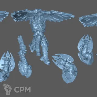 Описание картинки Legio Custodes Custodian Venatari Squad от Formosa Printing по цене 530руб | Свободный Рынок Миниатюр - СРМ