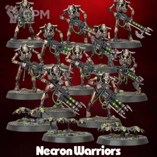Описание картинки Necron Warriors + Canoptek Scarabs (13 шт) ABS-Like Resin Для игр в стиле Warhammer 40K Ба от 3DSprint по цене 1 100руб | Свободный Рынок Миниатюр - СРМ