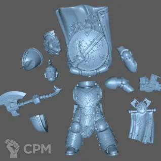 Описание картинки Space Wolves – Legion Praetor от Formosa Printing по цене 250руб | Свободный Рынок Миниатюр - СРМ
