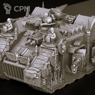 Описание картинки Grey Knights Land Raider от Магазин Альфария по цене 2 200руб | Свободный Рынок Миниатюр - СРМ