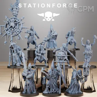 Описание картинки +Corrupted Guard Fanatics + Культисты от WastelandMiniatures по цене 820руб | Свободный Рынок Миниатюр - СРМ