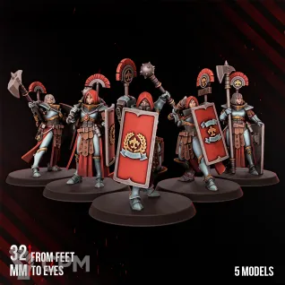 Описание картинки Legio Arteimis Eruptrix Squad от Manufactorum76 по цене 850руб | Свободный Рынок Миниатюр - СРМ