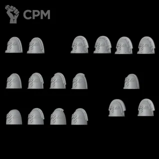 Описание картинки Apothecary's ShoulderPads v1 от Стальные Небеса по цене 250руб | Свободный Рынок Миниатюр - СРМ