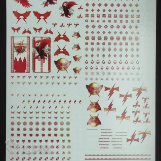 Описание картинки Transfer Sheet White Scars от ССП по цене 1 800руб | Свободный Рынок Миниатюр - СРМ