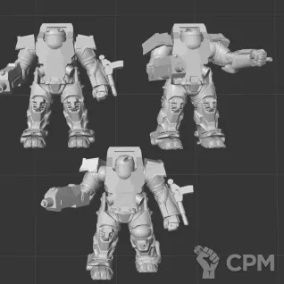 Описание картинки Grey Death Standart Battle Armor от White Blackjack по цене 299руб | Свободный Рынок Миниатюр - СРМ