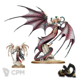 Описание картинки Morathi-Khaine and The Shadow Queen от R.E.print по цене 1 499руб | Свободный Рынок Миниатюр - СРМ