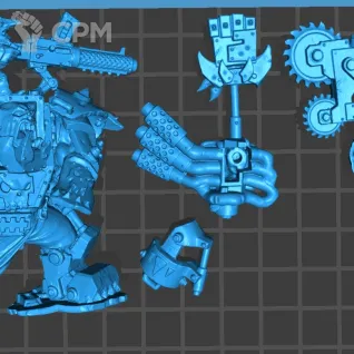 Описание картинки Warboss in Mega Armor от Магазин Альфария по цене 150руб | Свободный Рынок Миниатюр - СРМ