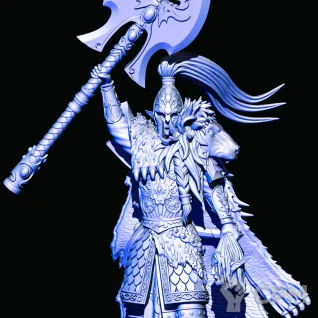 Описание картинки Korhil Lionmane - Lion Guard Lord от Магазин Альфария по цене 150руб | Свободный Рынок Миниатюр - СРМ