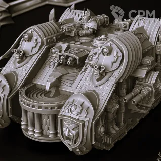 Описание картинки Venerable Land Raider - альт от Магазин Альфария по цене 2 300руб | Свободный Рынок Миниатюр - СРМ
