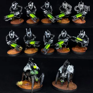 Описание картинки Necron Immortals Canoptek Tomb Crawlers от Chain Brush по цене 4 000руб | Свободный Рынок Миниатюр - СРМ