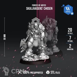 Описание картинки Skullraisers' Chosen от Manufactorum76 по цене 550руб | Свободный Рынок Миниатюр - СРМ