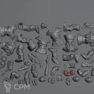 Описание картинки Necromunda Palanite Enforcer Patrol от Silver Pendulum по цене 680руб | Свободный Рынок Миниатюр - СРМ