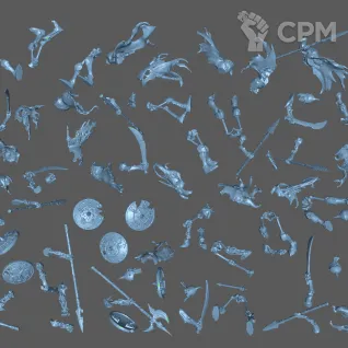 Описание картинки Deathrattle Skeletons (20 шт.) от Formosa Printing по цене 1 500руб | Свободный Рынок Миниатюр - СРМ