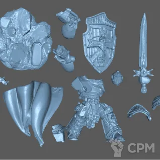 Описание картинки Imperial Fists: Legion Tartaros Praetor от Formosa Printing по цене 400руб | Свободный Рынок Миниатюр - СРМ
