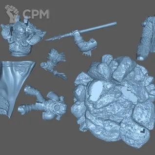 Описание картинки Alpharius, Primarch of the Alpha Legion от Formosa Printing по цене 1 200руб | Свободный Рынок Миниатюр - СРМ