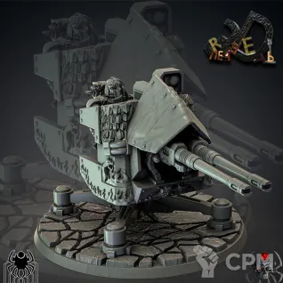 Описание картинки Salamanders Firestrike Servo-turret от R.E.print по цене 750руб | Свободный Рынок Миниатюр - СРМ